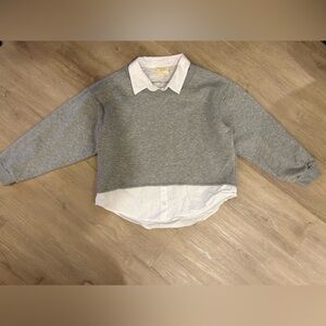 NWOT Anthropologie Maeve Layered Twofer Sweatshirt